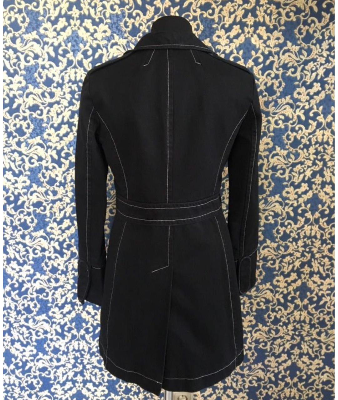 MARC JACOBS Черный хлопковый тренч/плащ, фото 2