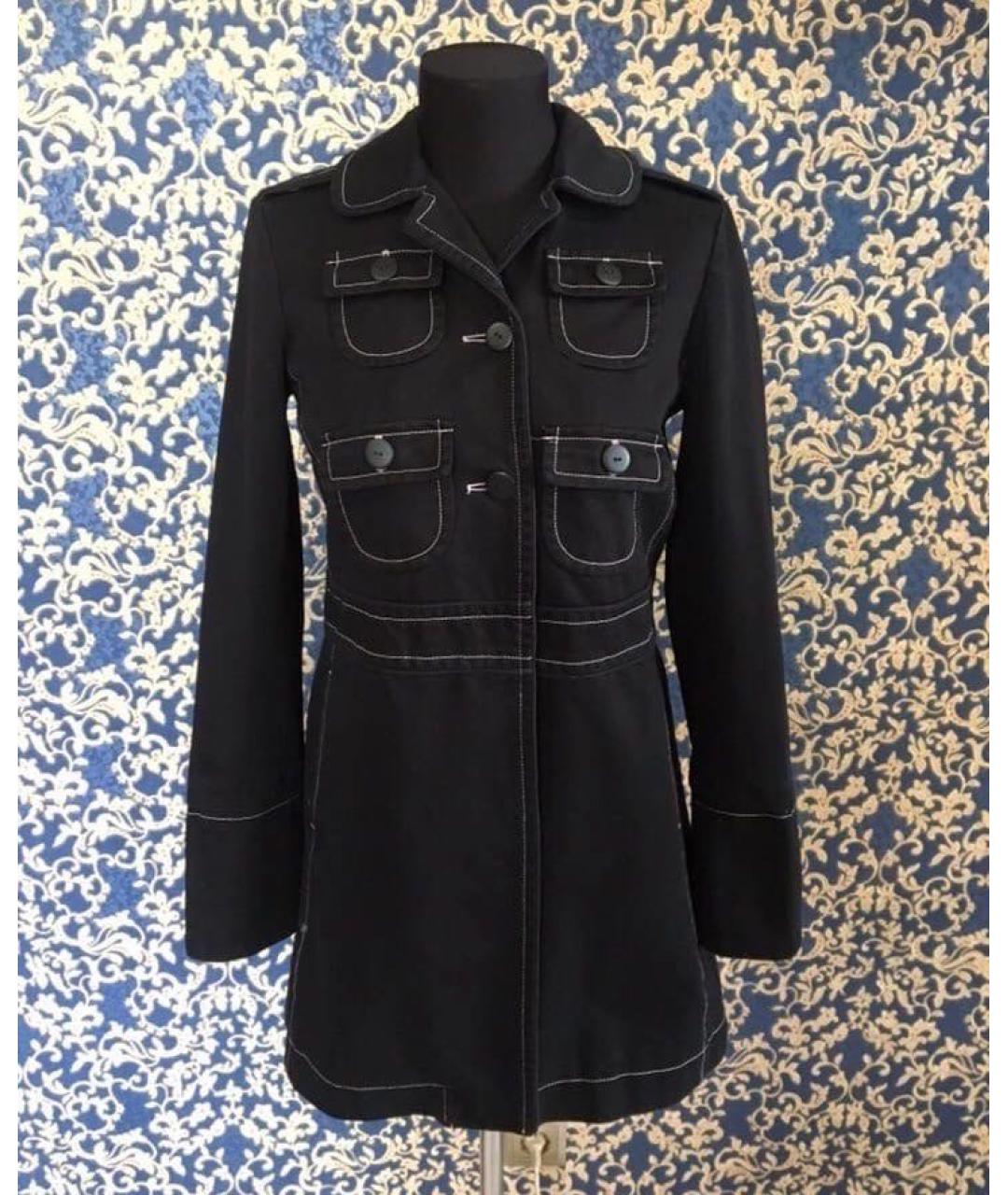 MARC JACOBS Черный хлопковый тренч/плащ, фото 9