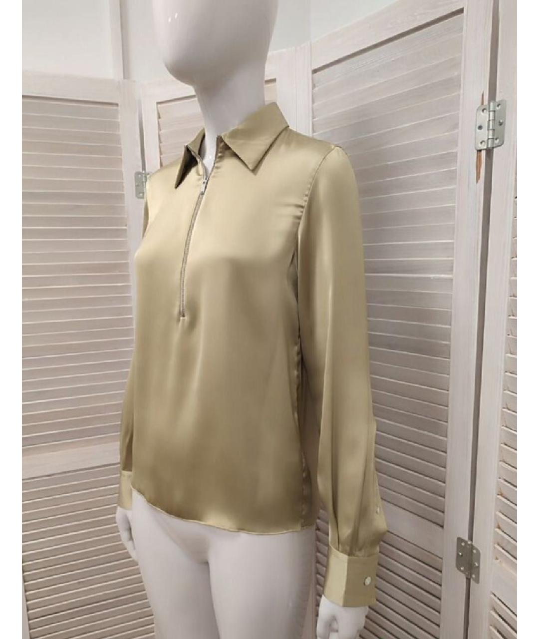 ARKET Золотая полиэстеровая блузы, фото 5