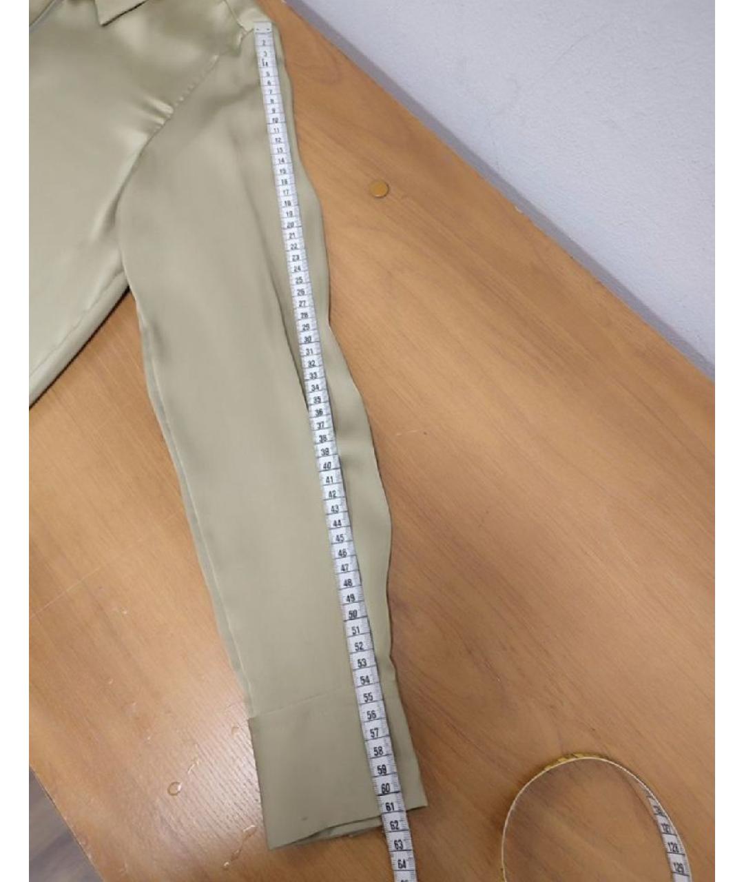 ARKET Золотая полиэстеровая блузы, фото 8