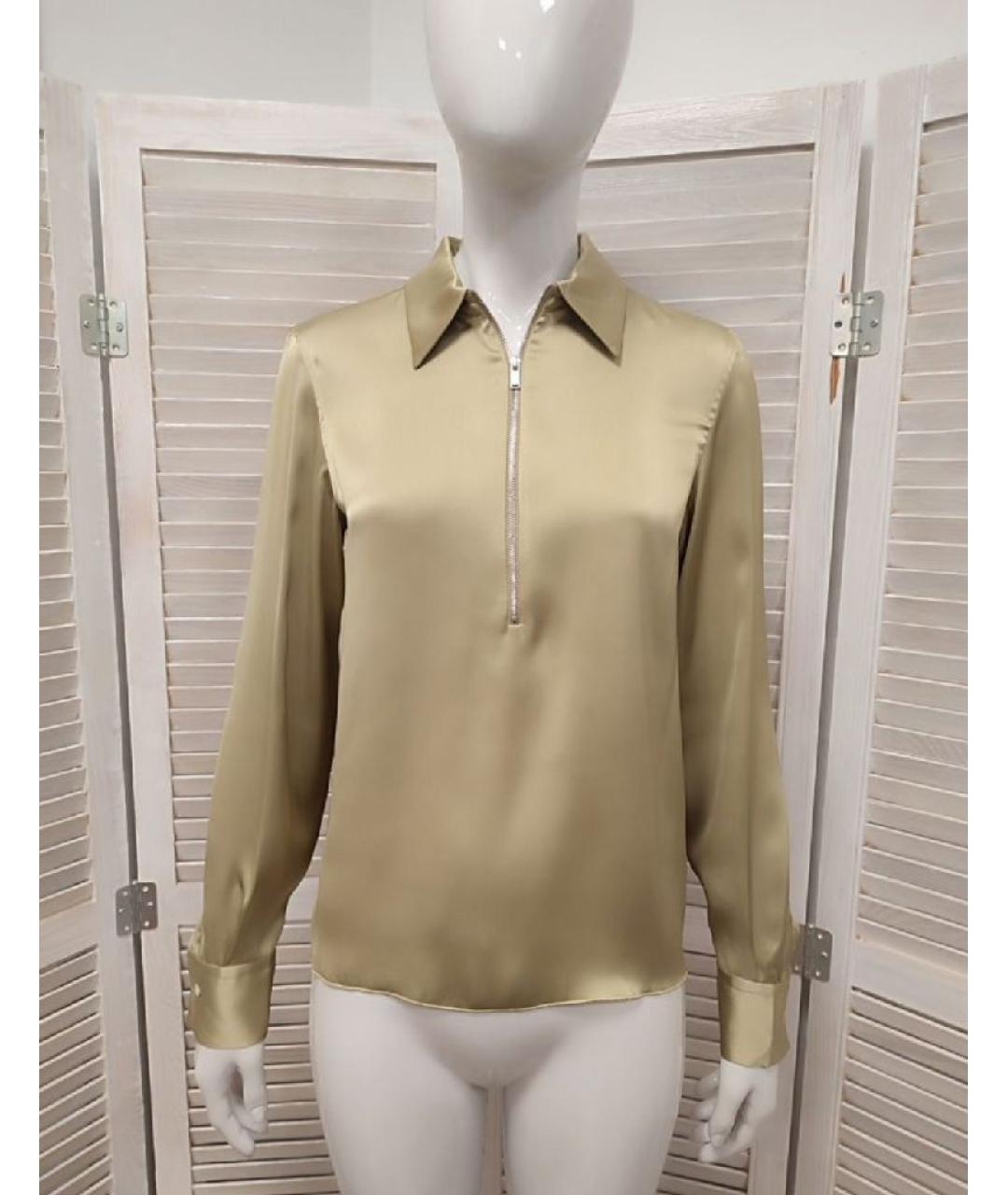 ARKET Золотая полиэстеровая блузы, фото 10