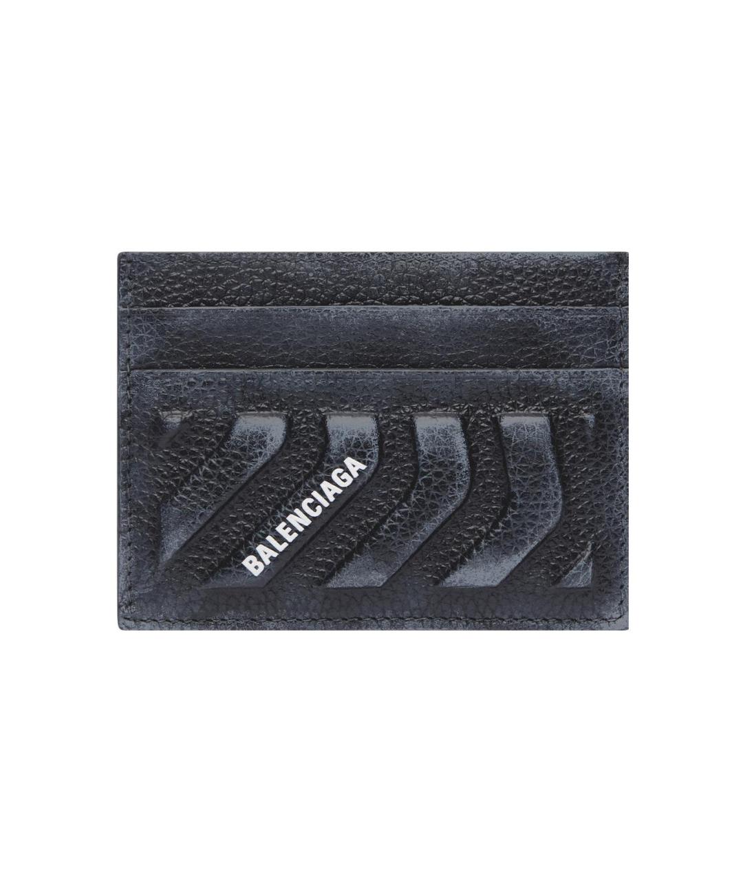 BALENCIAGA Черный кожаный кардхолдер, фото 1