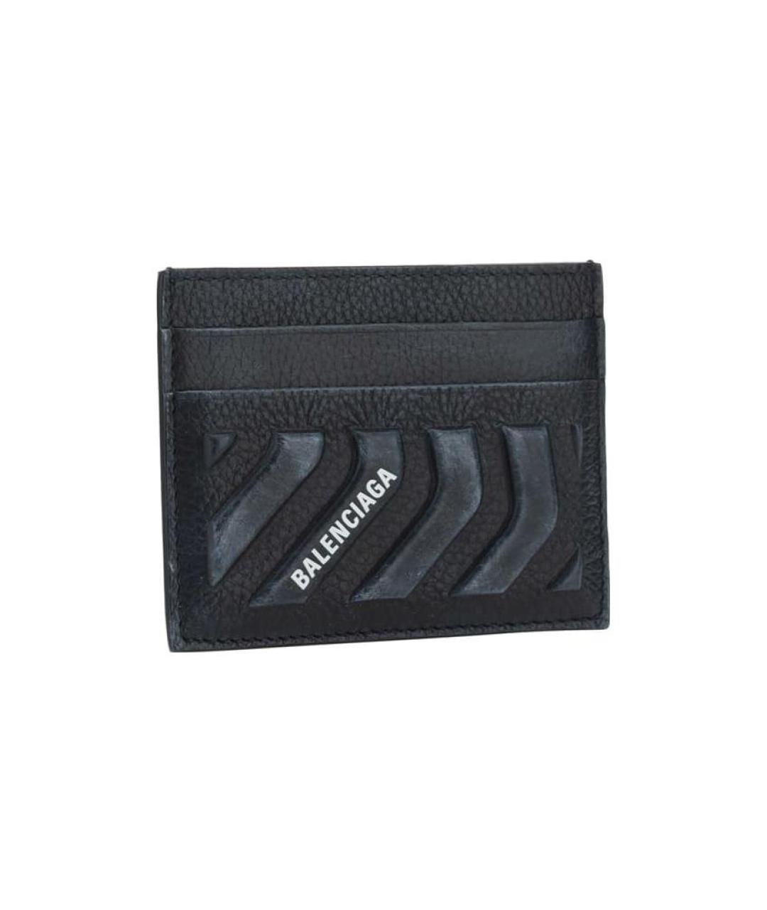 BALENCIAGA Черный кожаный кардхолдер, фото 3