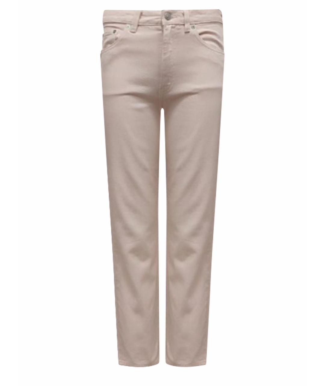 ARKET Розовые хлопковые прямые джинсы, фото 10