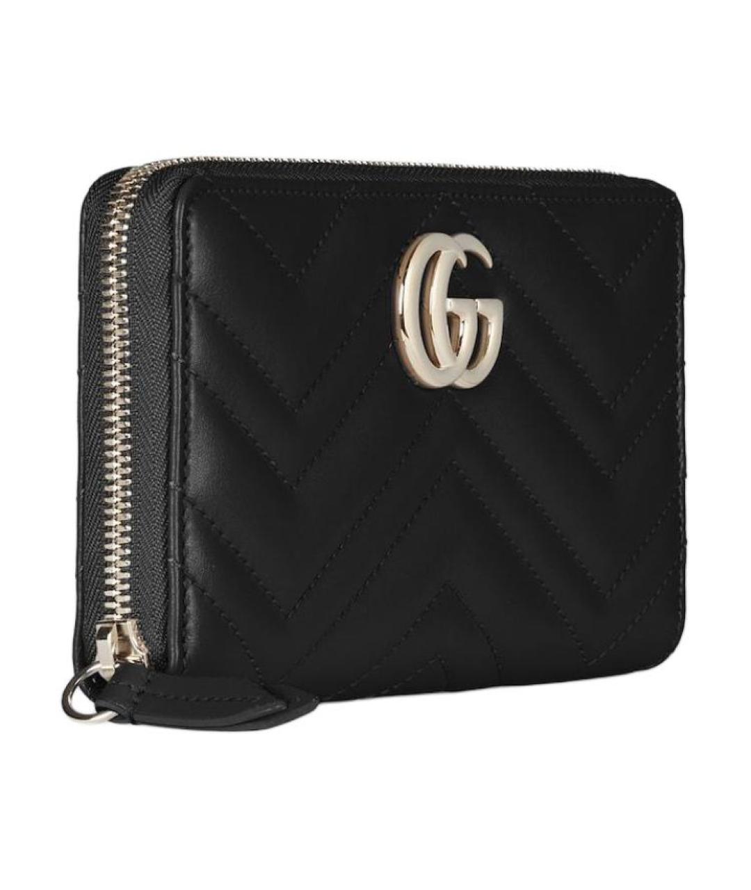 GUCCI Черный кожаный кошелек, фото 2