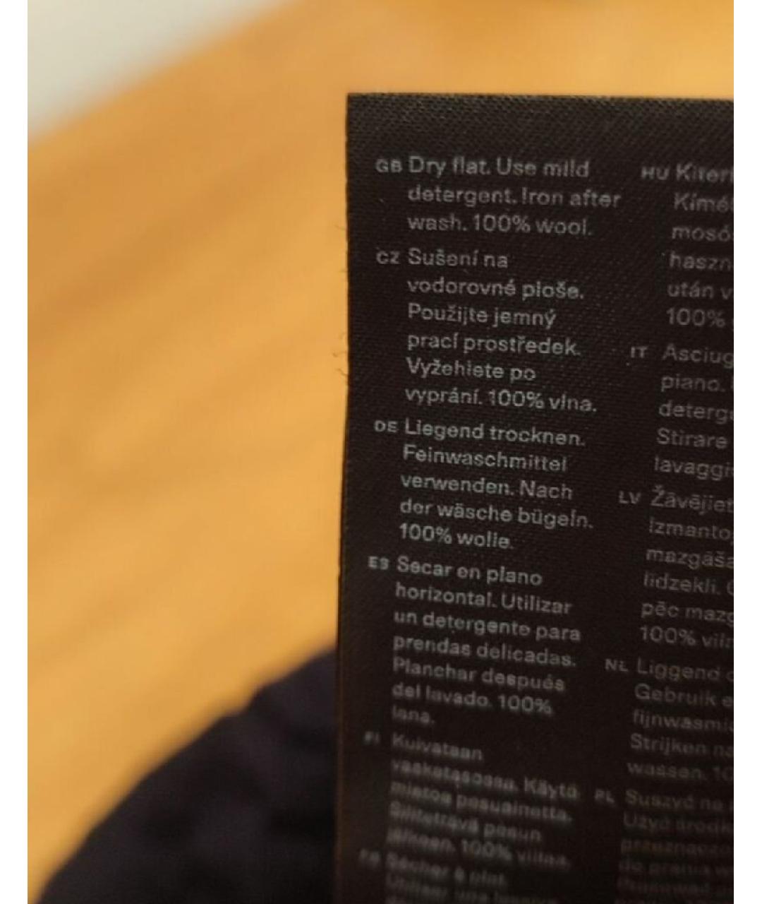 ARKET Темно-синий шерстяной джемпер / свитер, фото 9