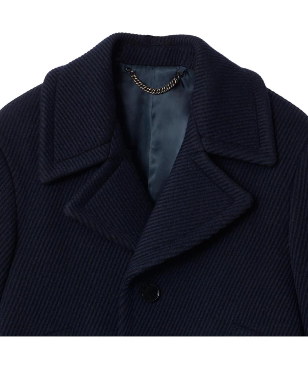 BURBERRY Темно-синее пальто, фото 5