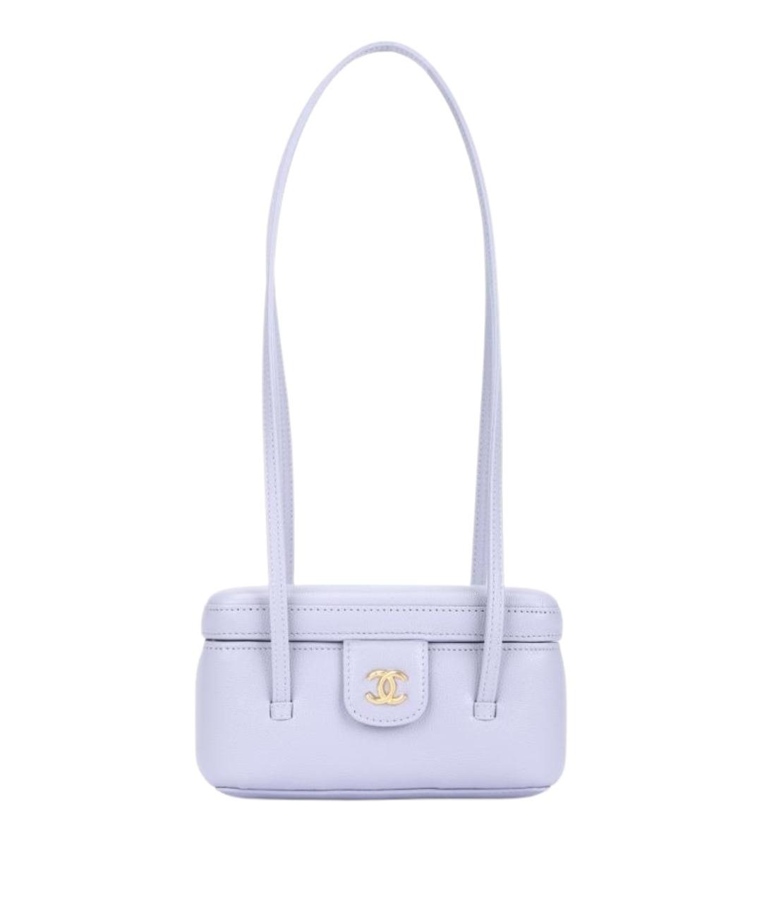 CHANEL Фиолетовая кожаная сумка через плечо, фото 1