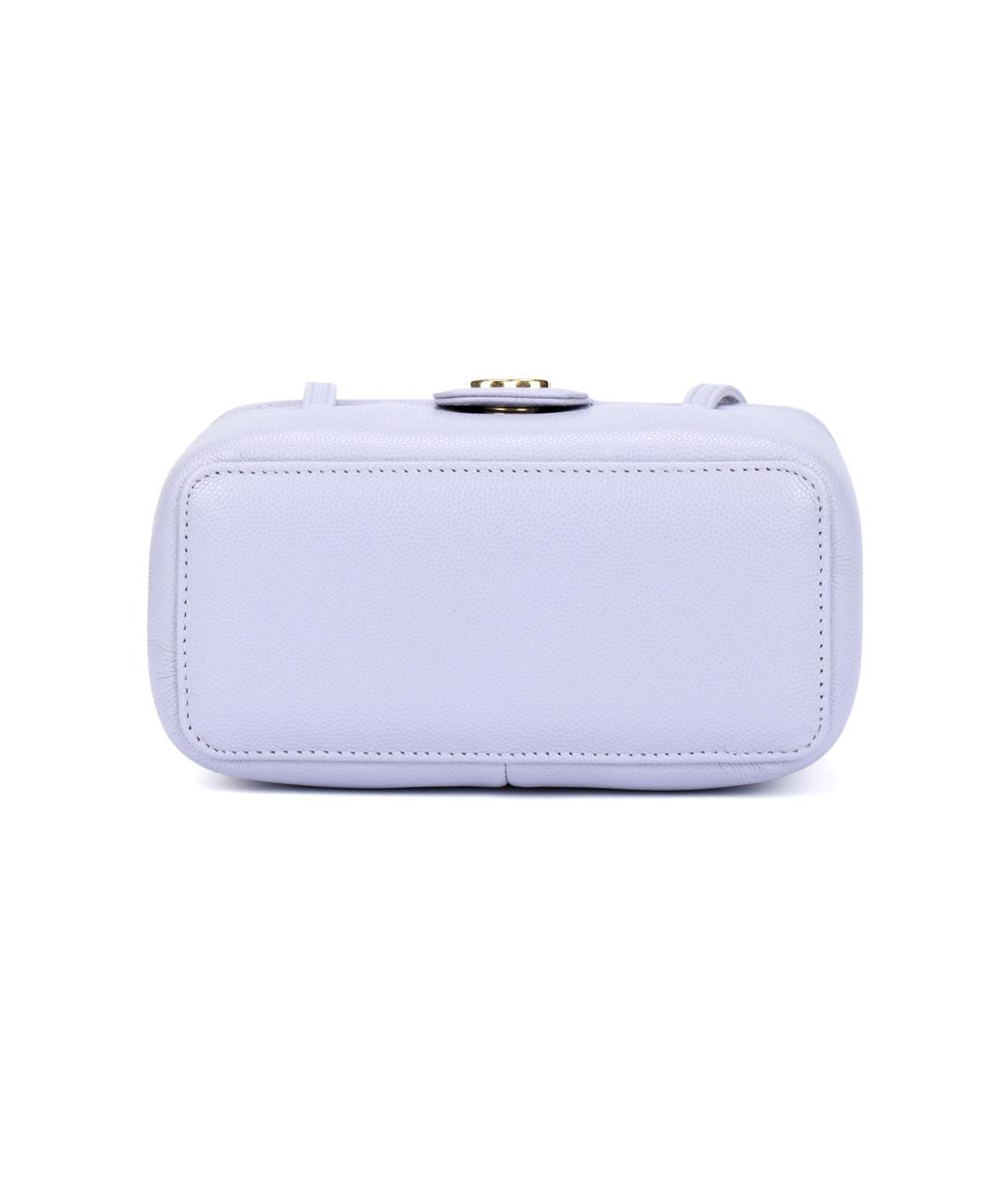 CHANEL Фиолетовая кожаная сумка через плечо, фото 4