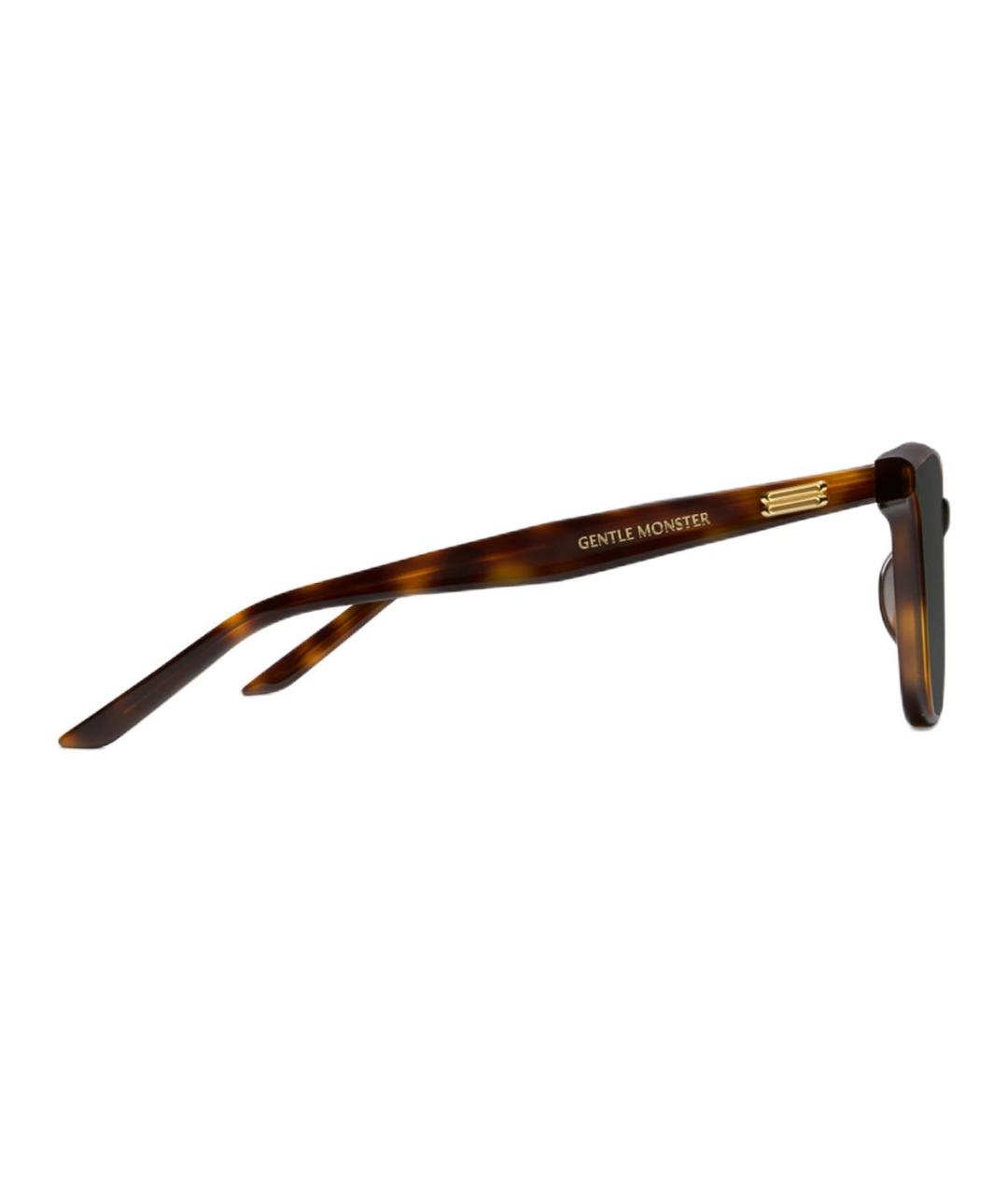 GENTLE MONSTER Коричневые пластиковые солнцезащитные очки, фото 3