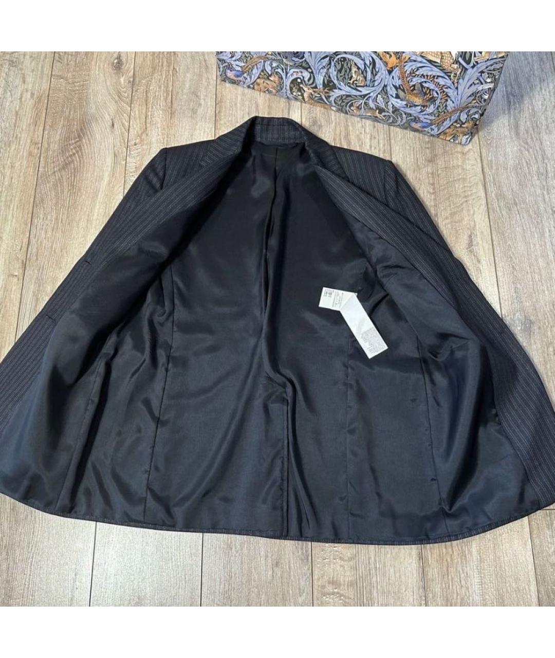 MAX MARA Темно-синий шерстяной жакет/пиджак, фото 8