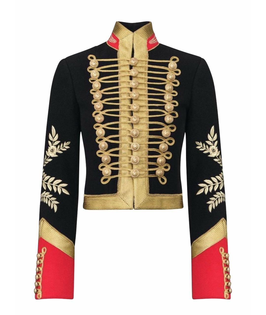 PACO RABANNE Черный шерстяной жакет/пиджак, фото 1