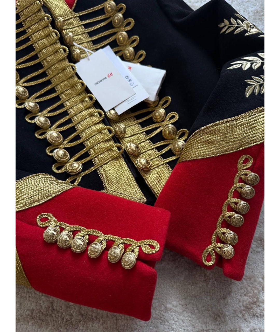 PACO RABANNE Черный шерстяной жакет/пиджак, фото 7