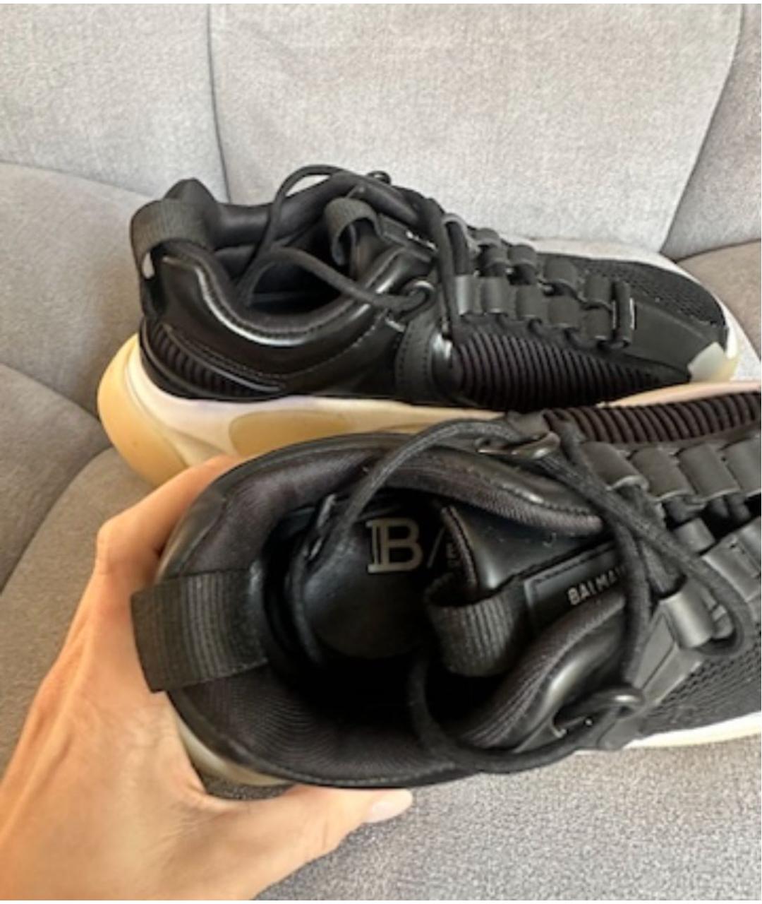 BALMAIN Черные кроссовки, фото 4