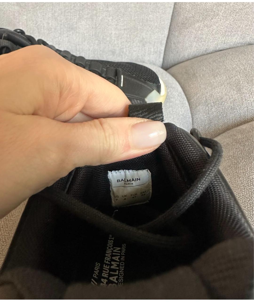 BALMAIN Черные кроссовки, фото 5