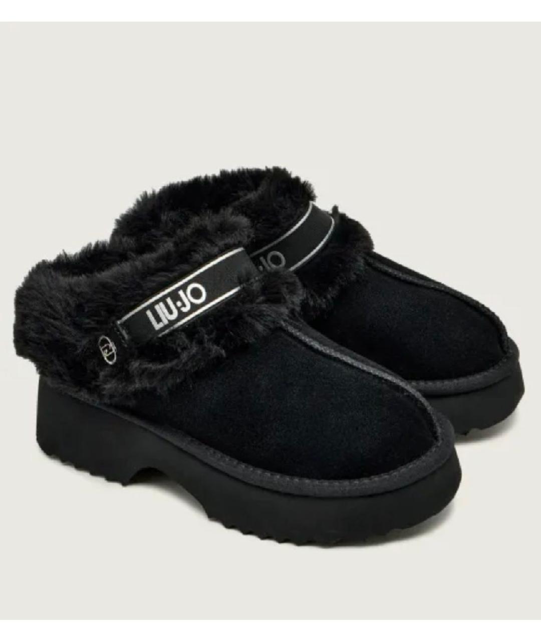 LIU JO Черные замшевые ботинки, фото 2