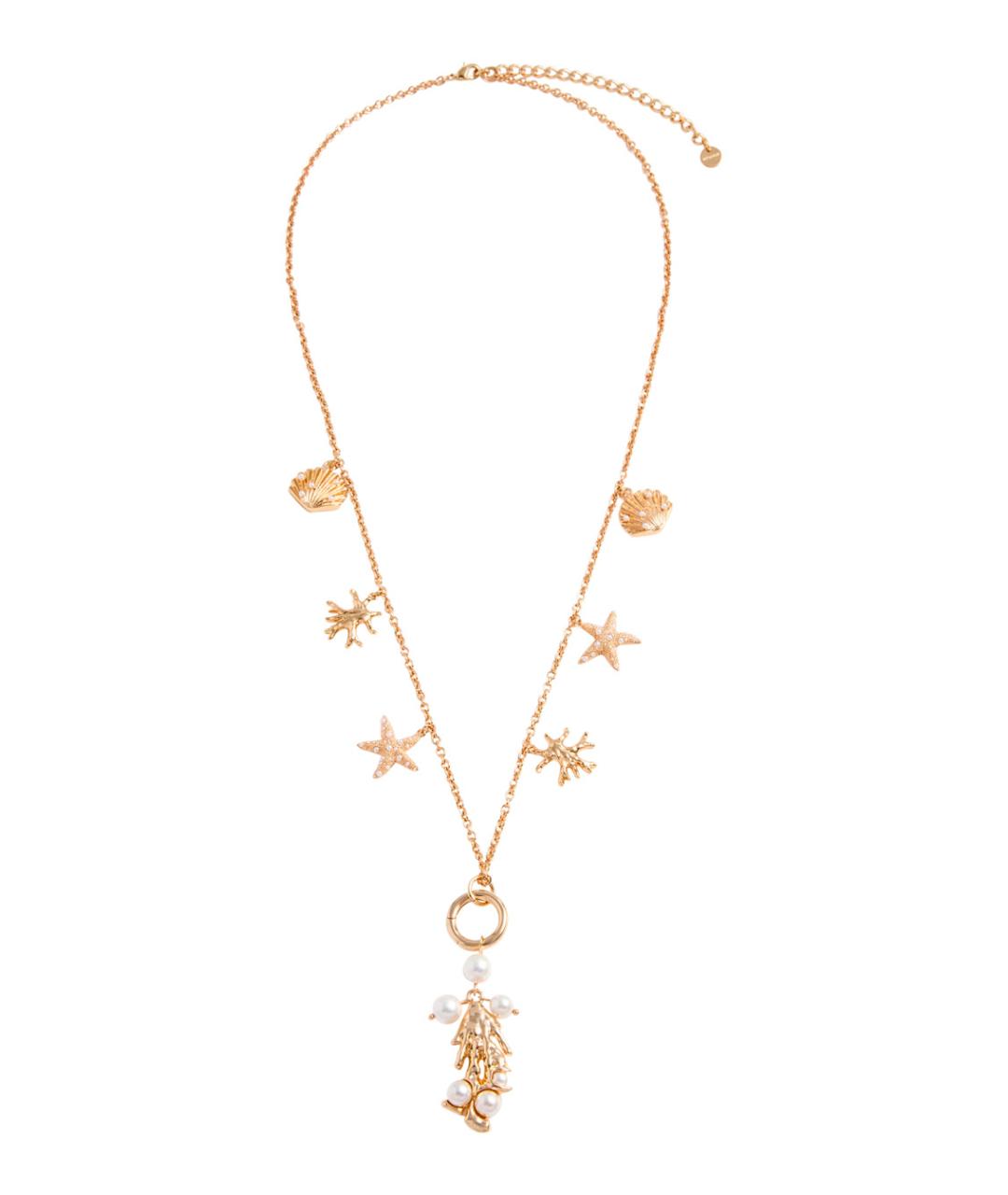 SELF-PORTRAIT Золотое металлическое колье, фото 1