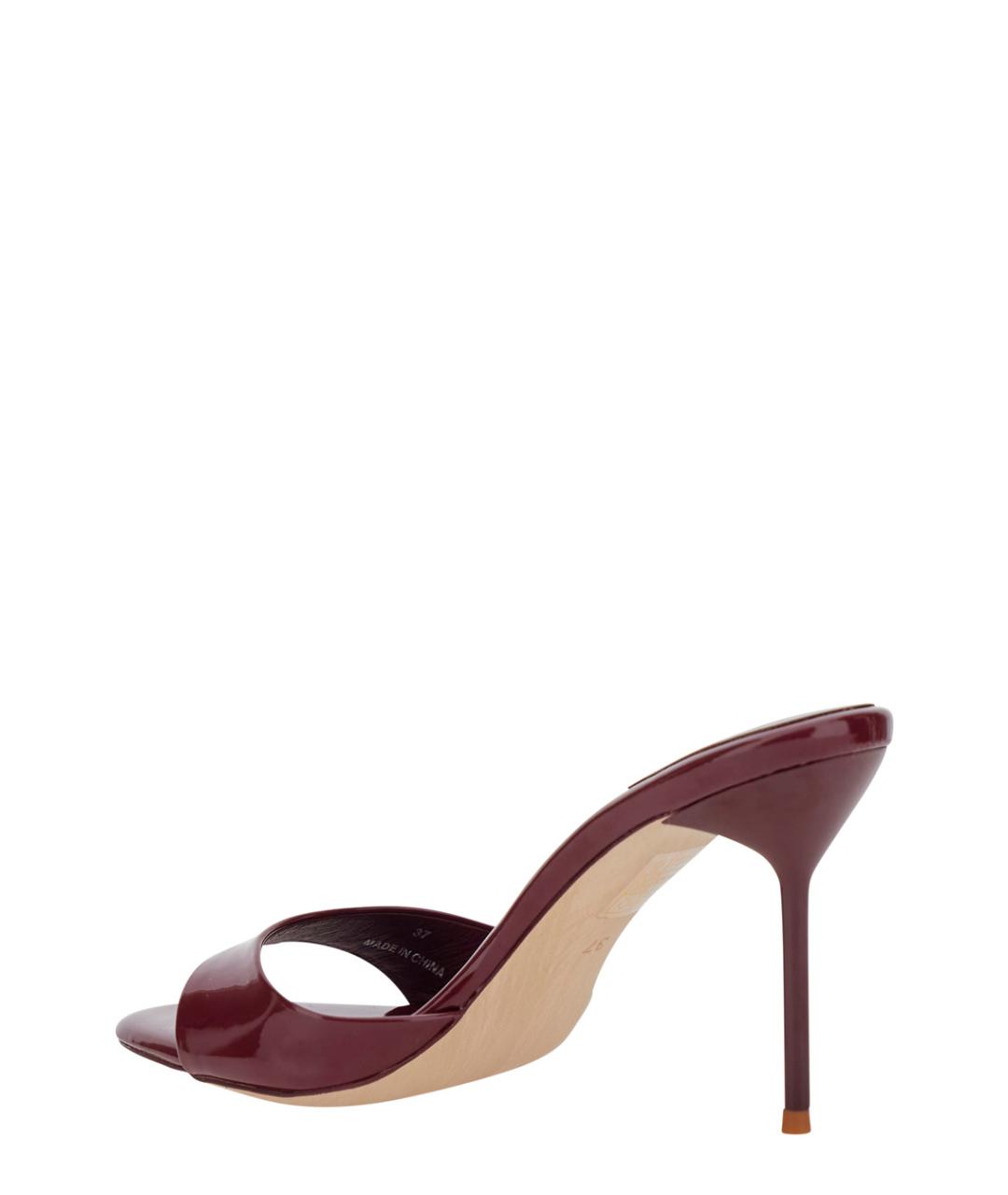 JEFFREY CAMPBELL Бордовые мюли, фото 3