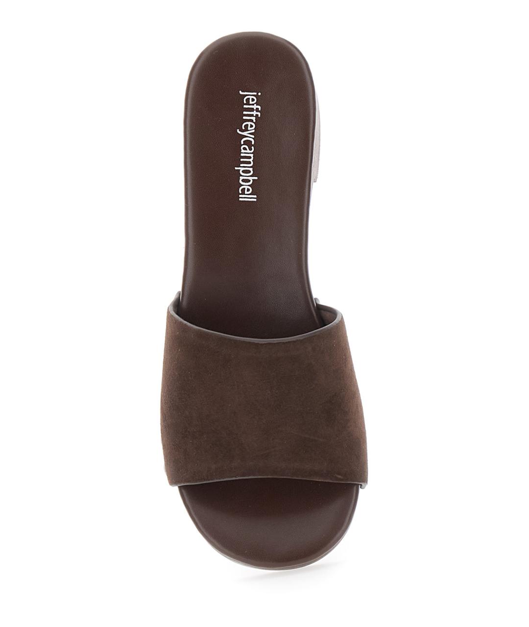 JEFFREY CAMPBELL Коричневые кожаные сандалии, фото 4