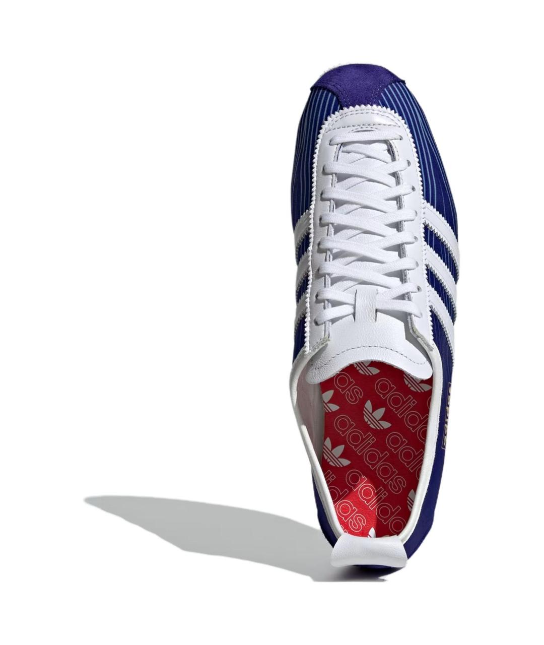 ADIDAS Синие кожаные кроссовки, фото 4