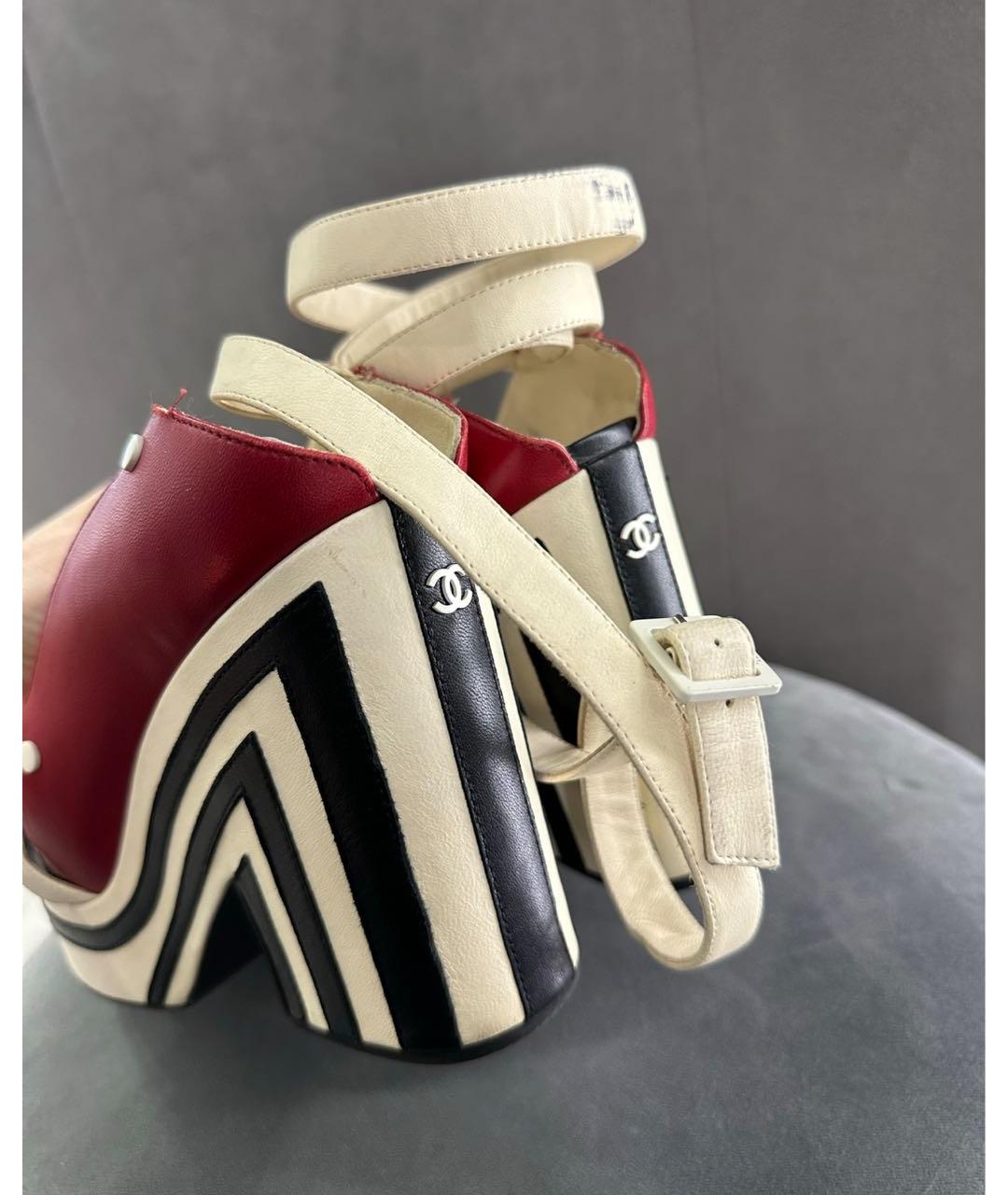 CHANEL Мульти босоножки, фото 5