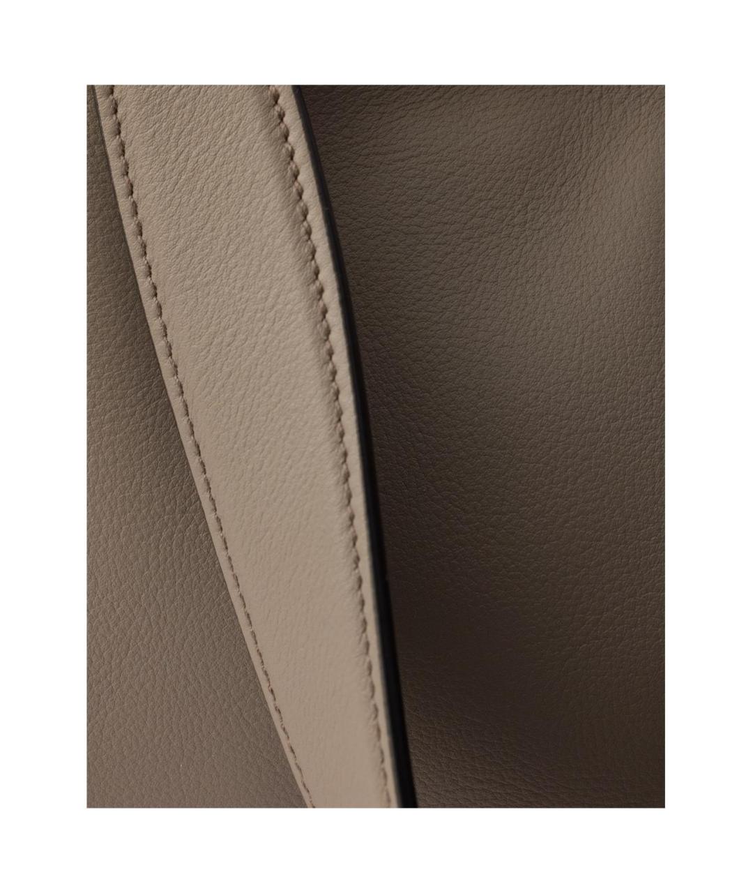 PRADA Серая кожаная сумка через плечо, фото 5