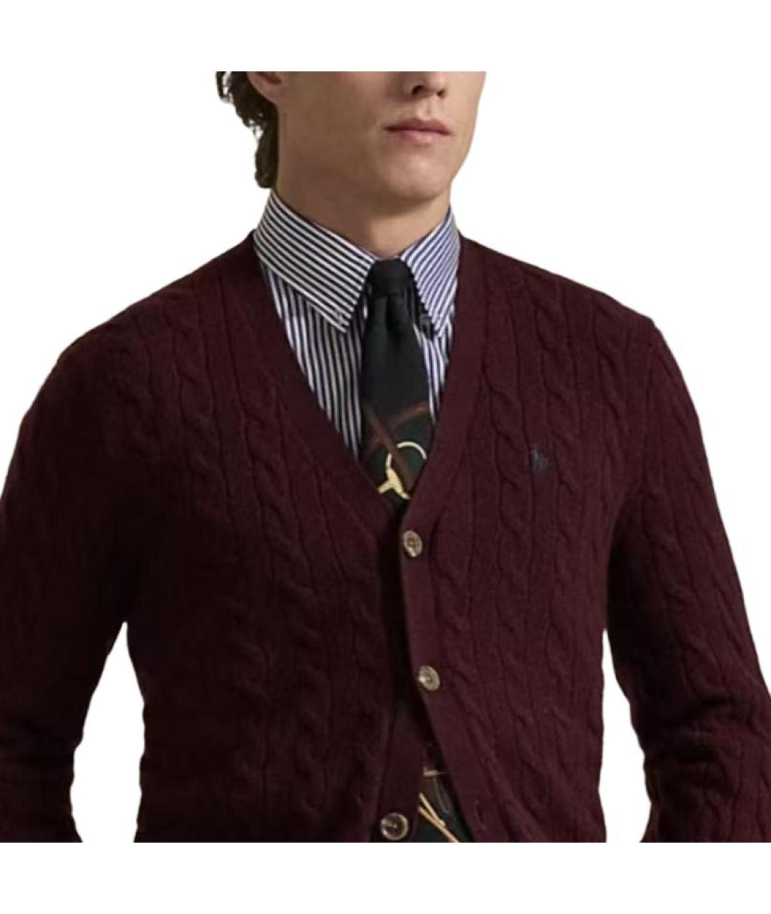 POLO RALPH LAUREN Коричневый кардиган, фото 2