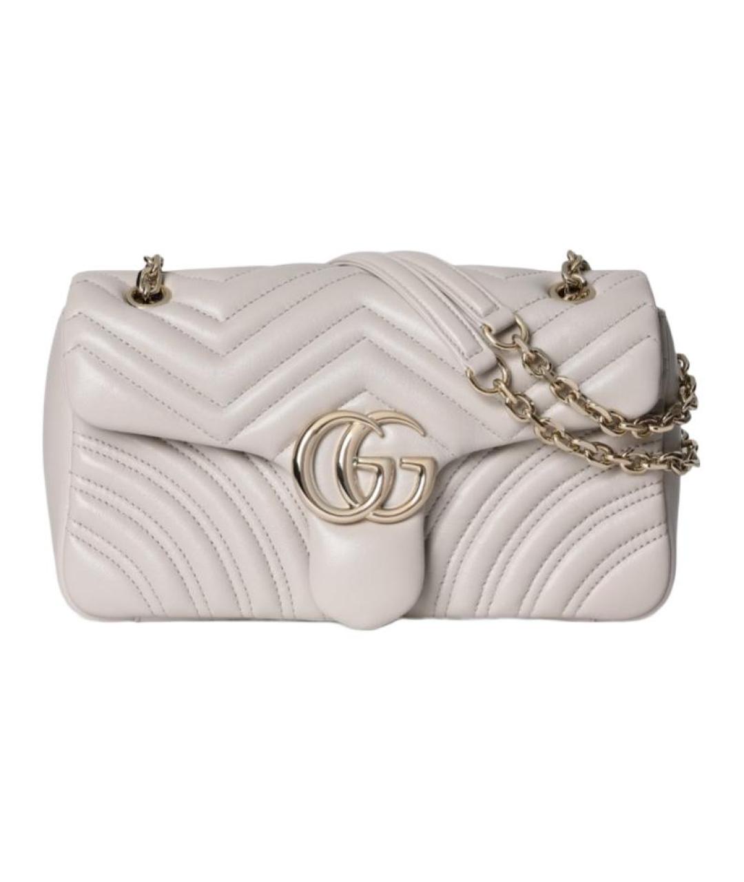 GUCCI Серая кожаная сумка через плечо, фото 1