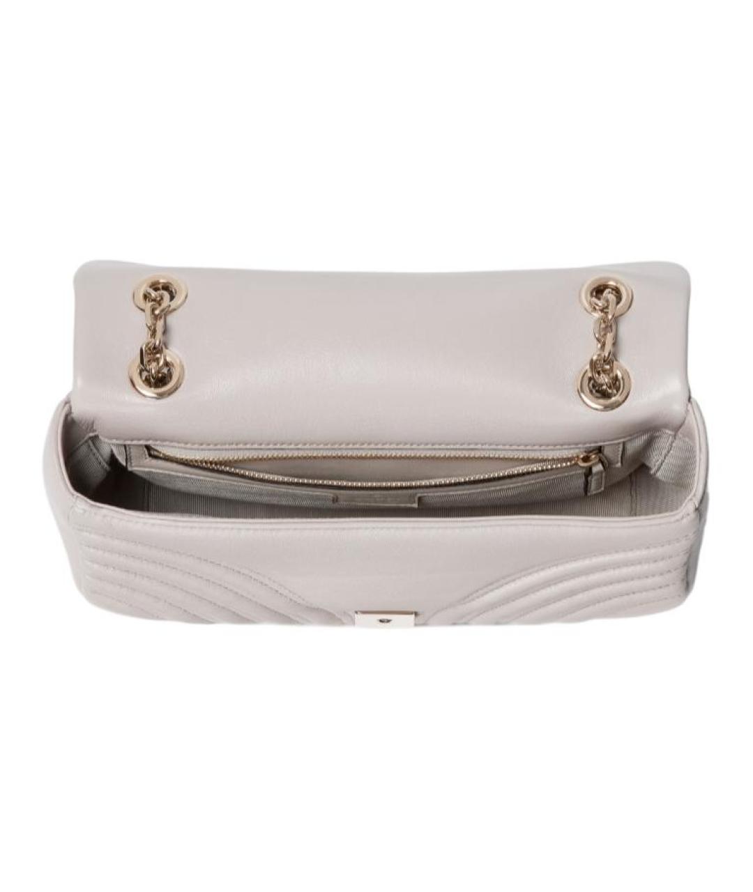 GUCCI Серая кожаная сумка через плечо, фото 4