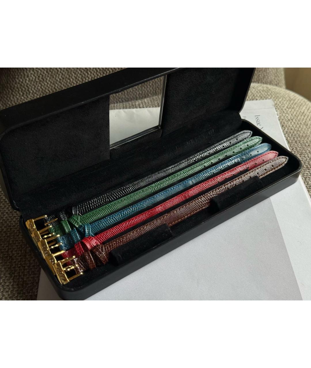 FENDI Золотые позолоченные часы, фото 8