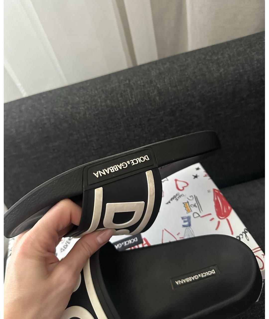 DOLCE&GABBANA Мульти шлепанцы, фото 7