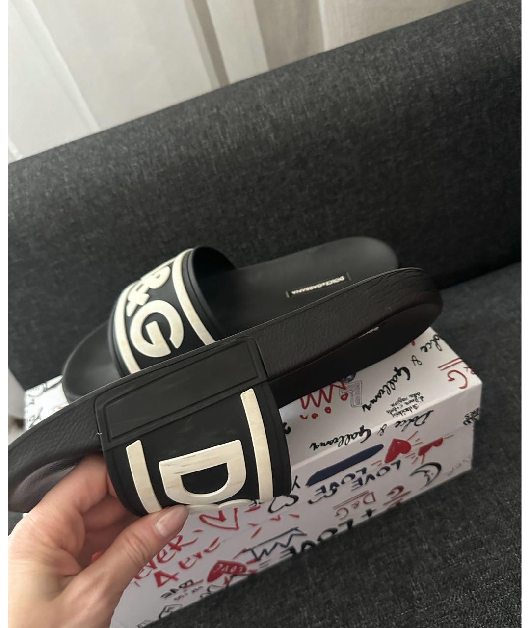 DOLCE&GABBANA Мульти шлепанцы, фото 5