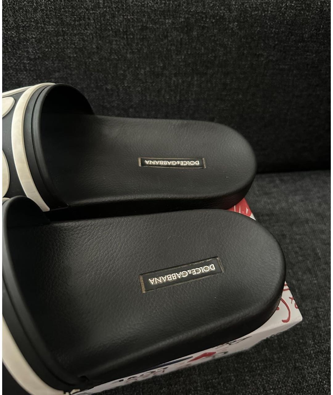 DOLCE&GABBANA Мульти шлепанцы, фото 3