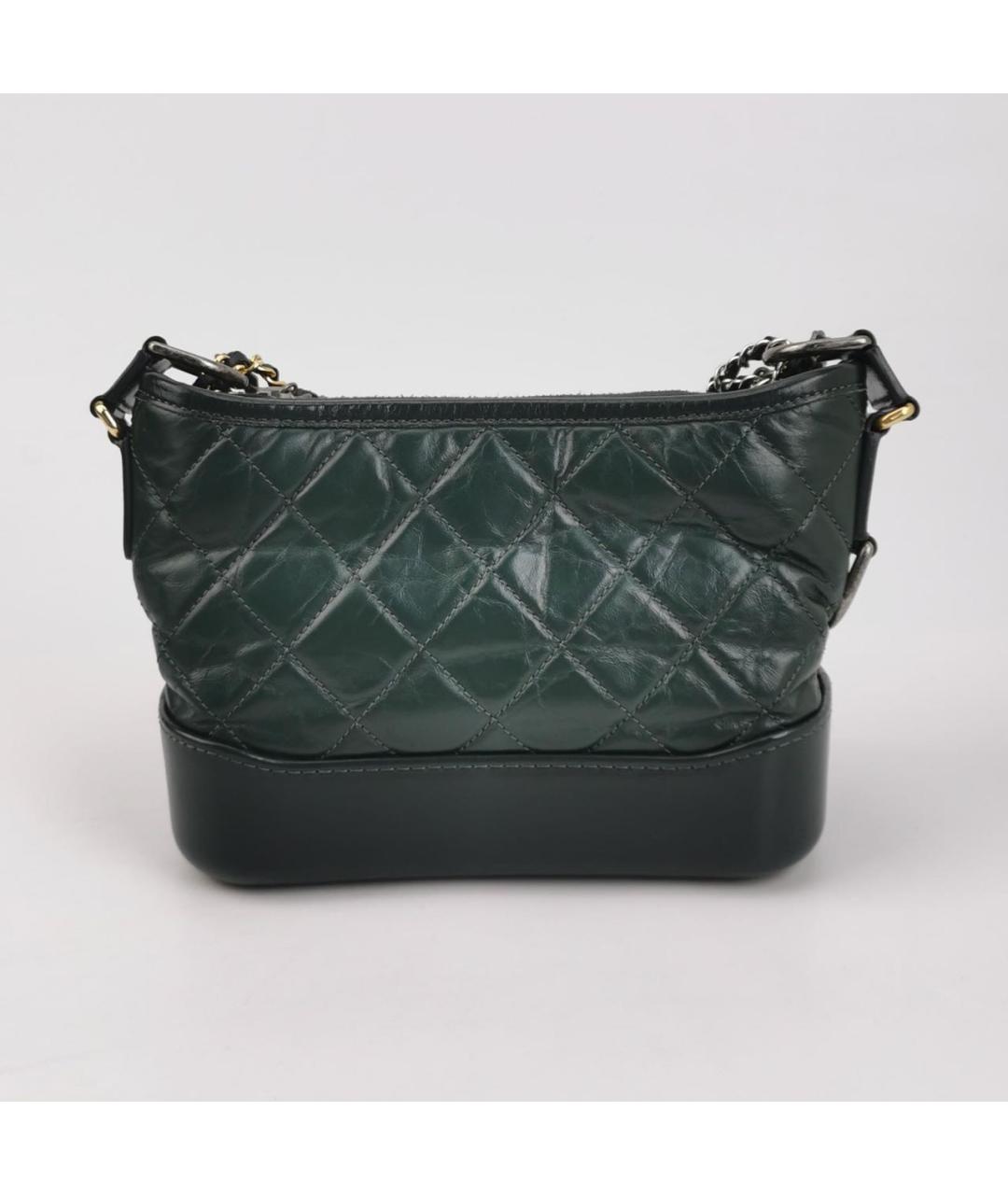 CHANEL Зеленая кожаная сумка через плечо, фото 4
