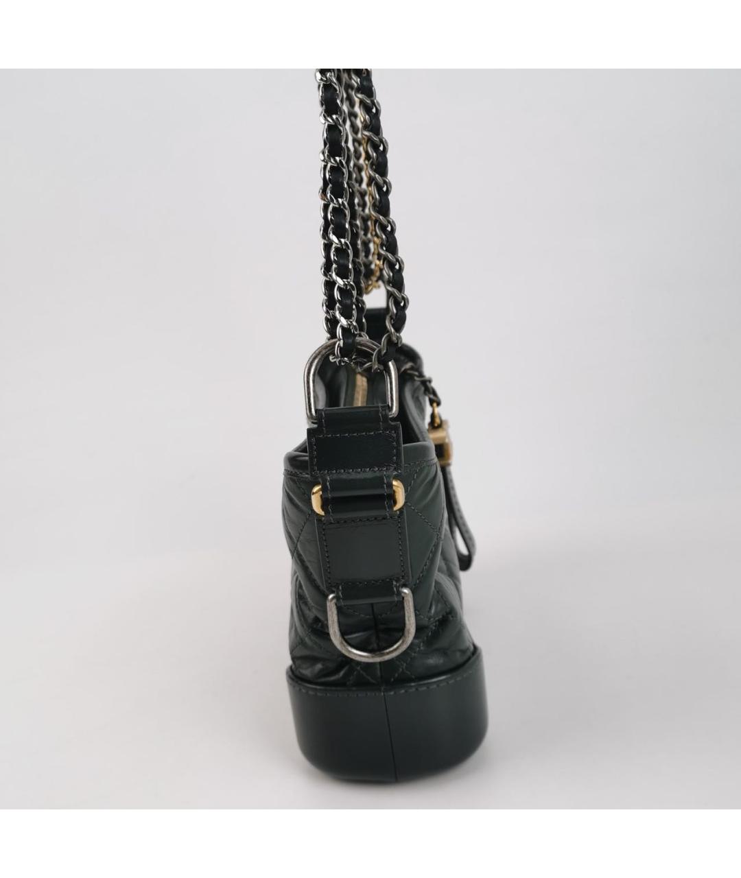 CHANEL Зеленая кожаная сумка через плечо, фото 3