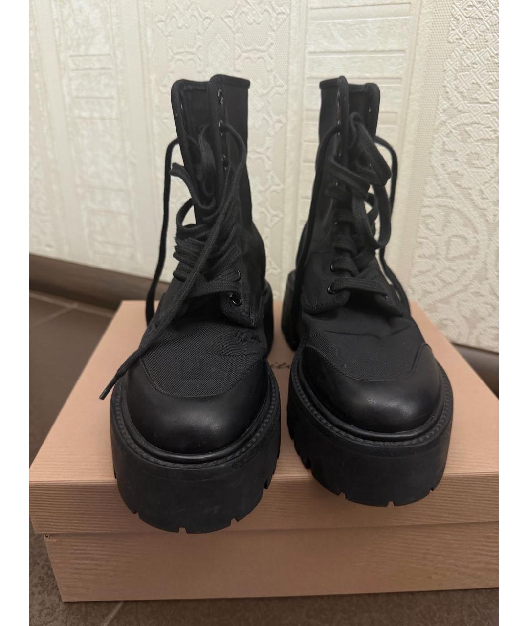 CELINE Черные текстильные ботинки, фото 2