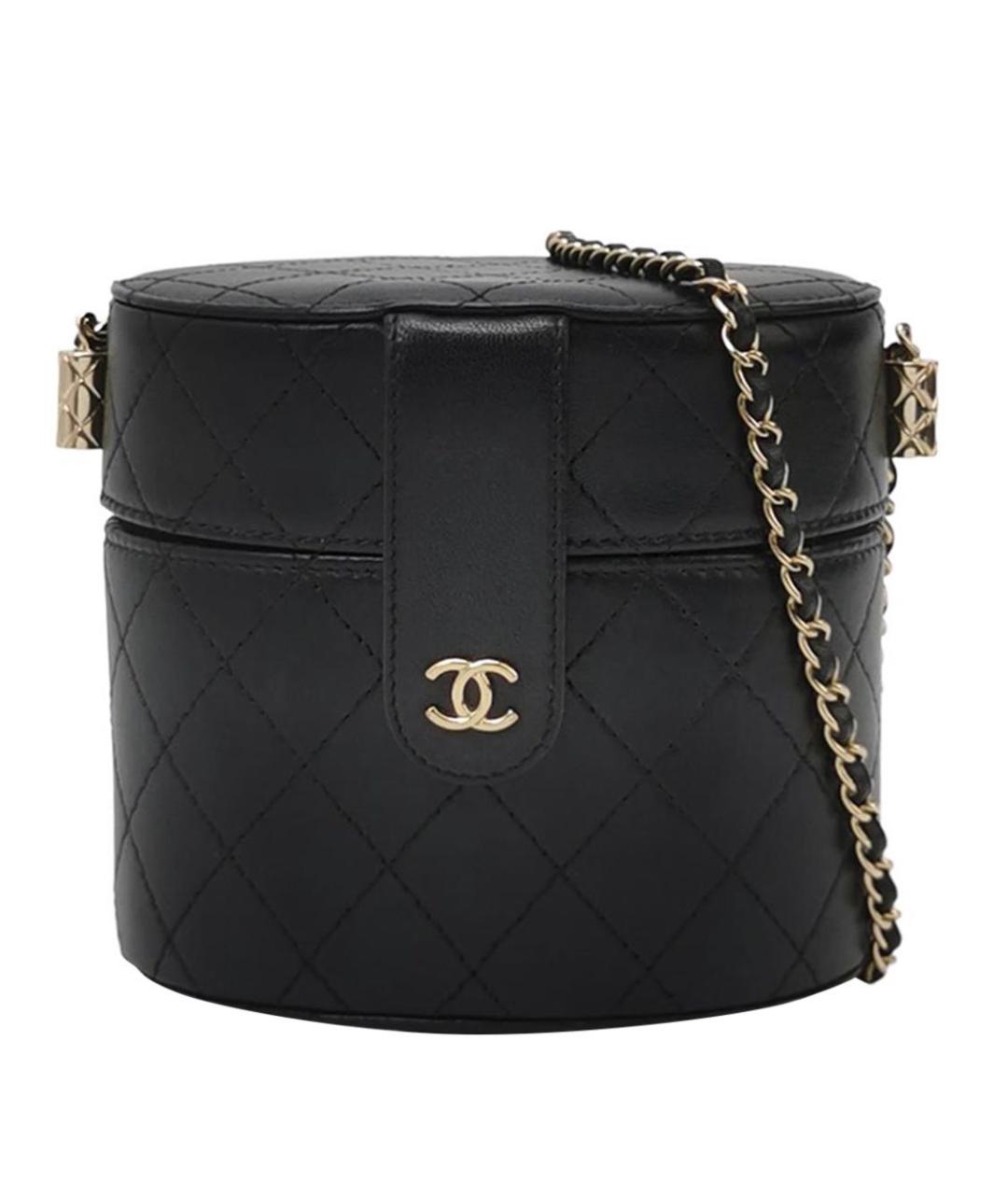 CHANEL Черная кожаная сумка через плечо, фото 9