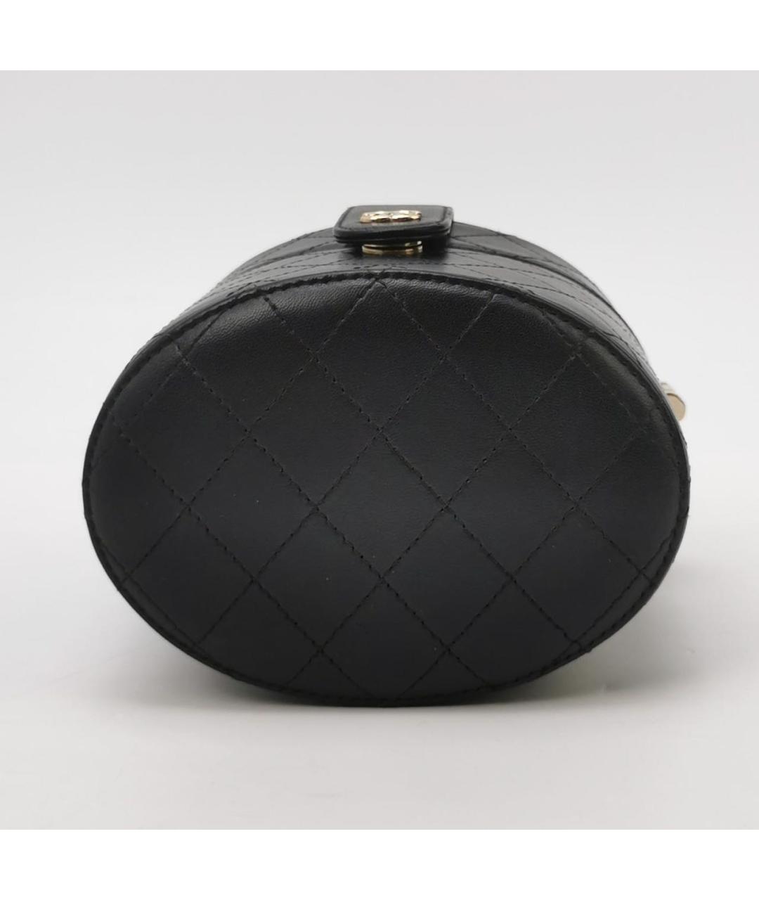 CHANEL Черная кожаная сумка через плечо, фото 5