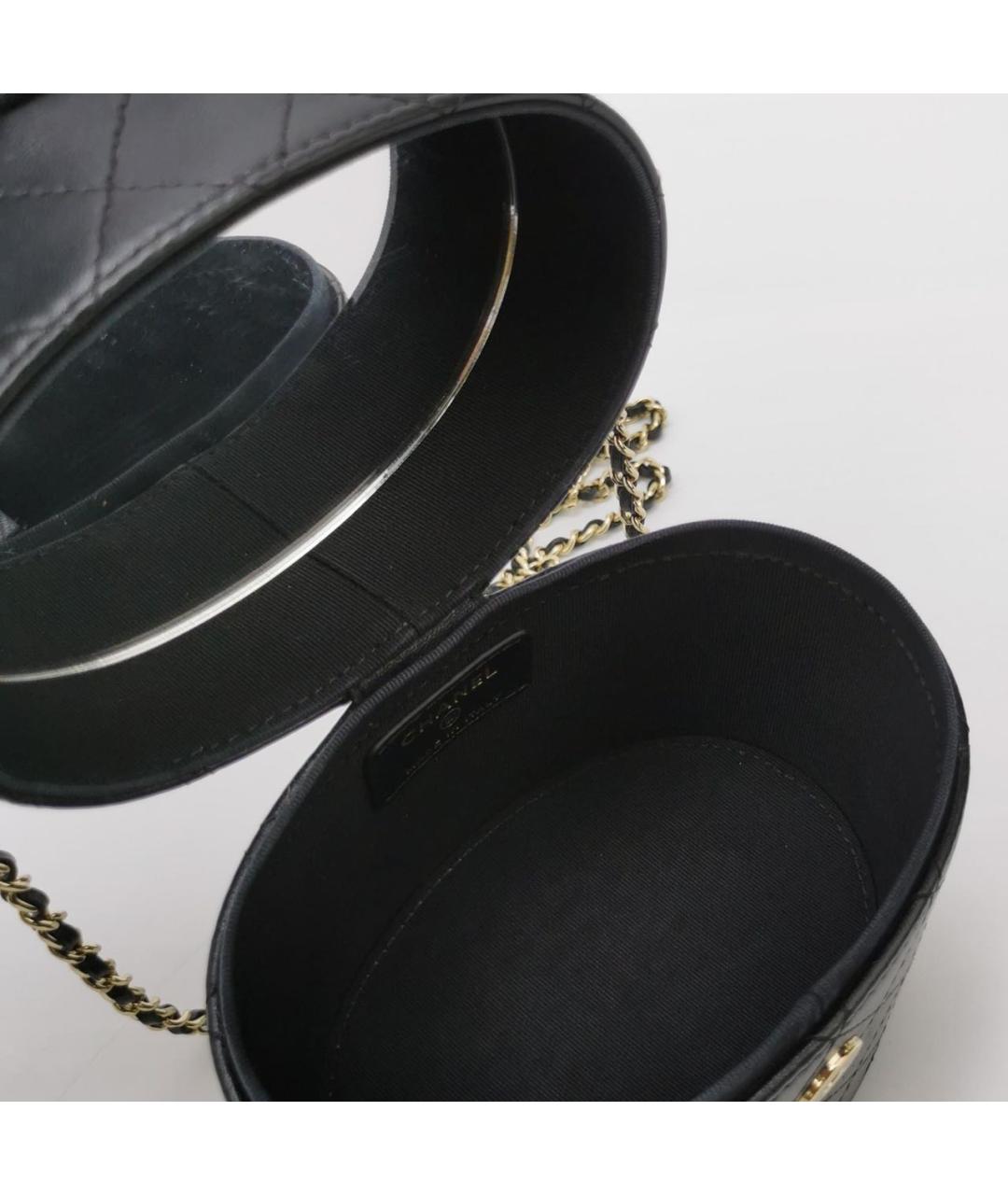 CHANEL Черная кожаная сумка через плечо, фото 6