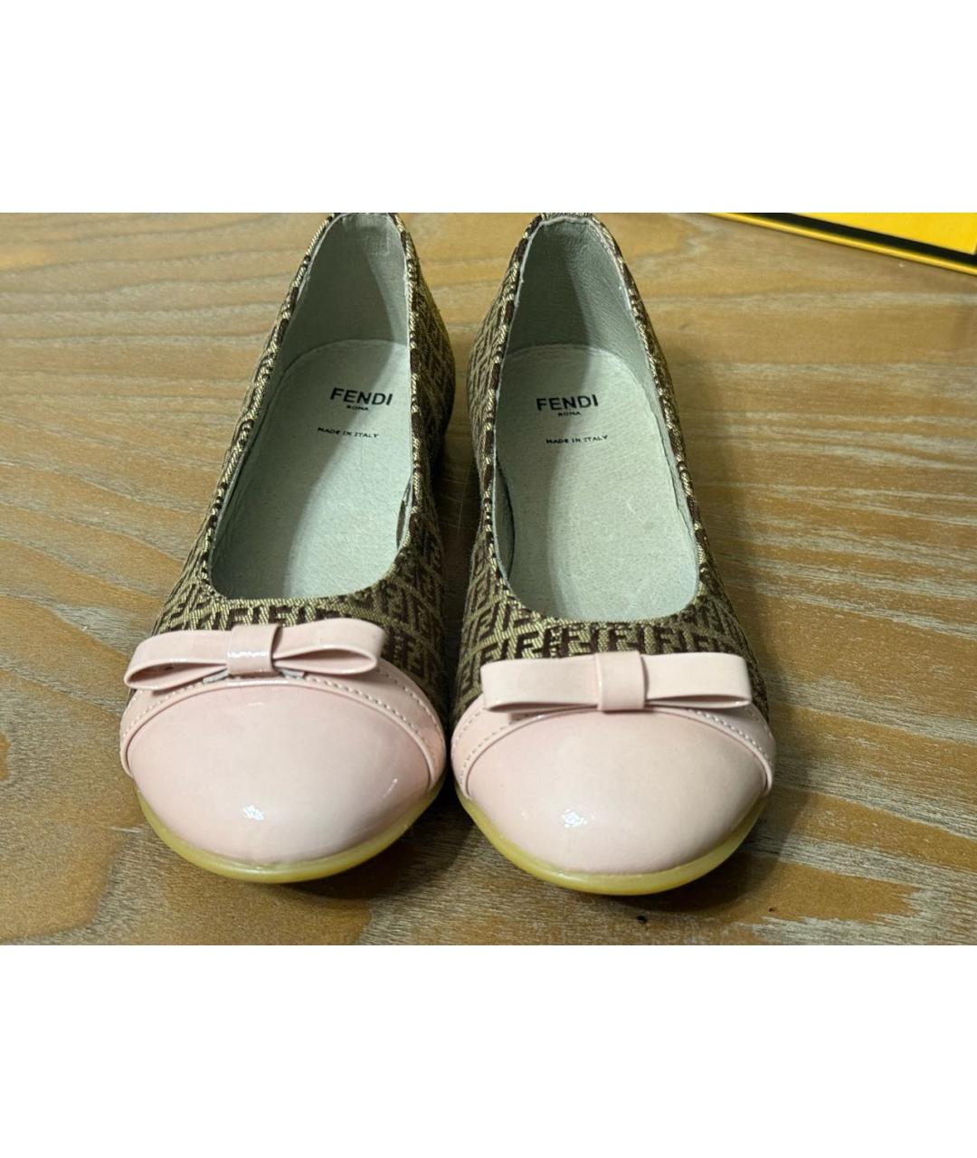 FENDI Мульти текстильные балетки, фото 2