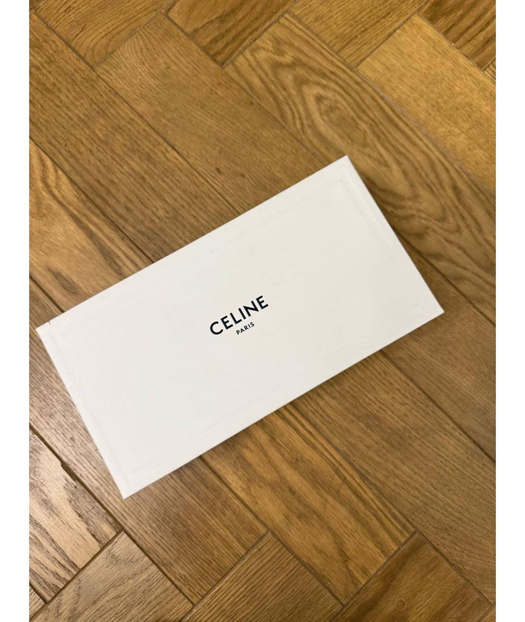 CELINE Серебряные металлические солнцезащитные очки, фото 5