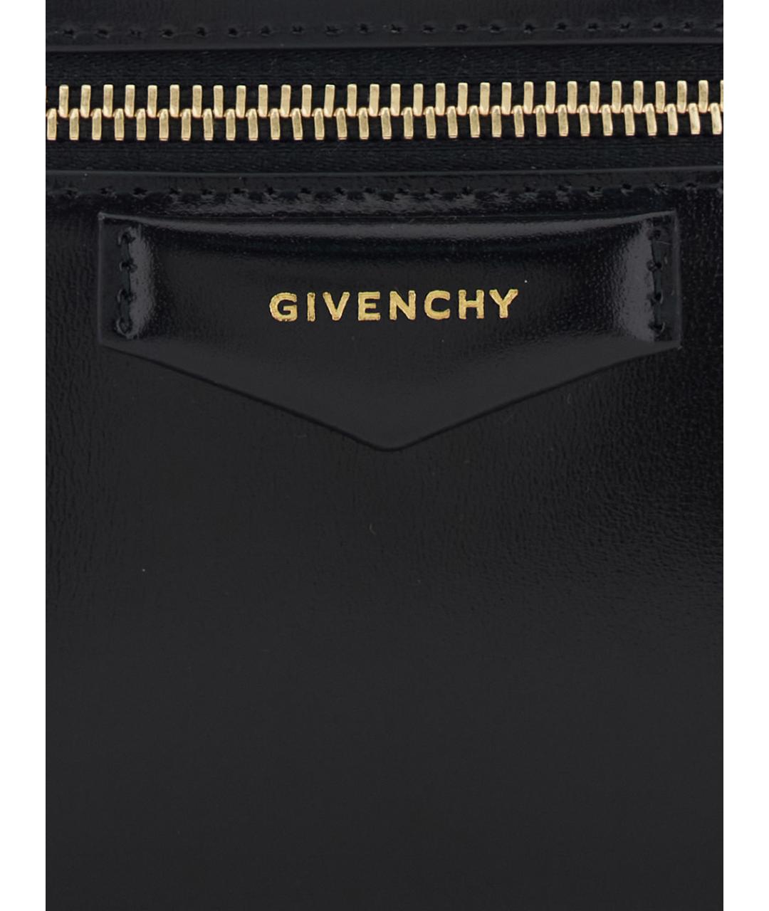 GIVENCHY Черная кожаная сумка с короткими ручками, фото 2
