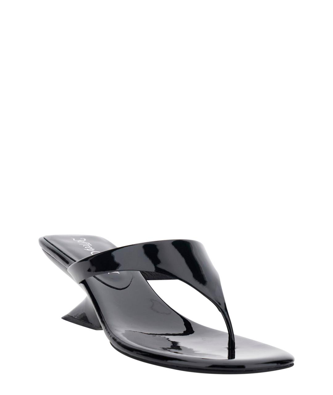 JEFFREY CAMPBELL Черные кожаные мюли, фото 2