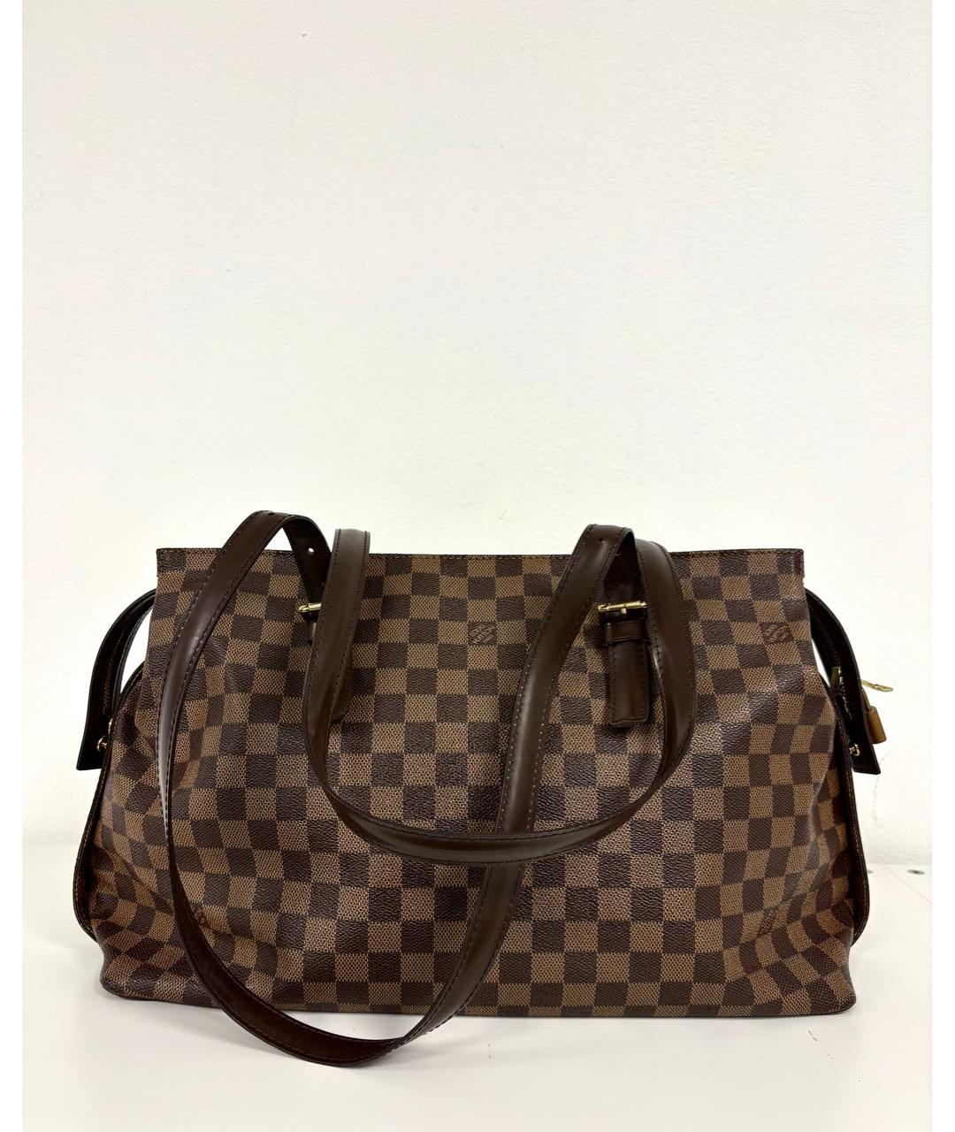 LOUIS VUITTON Коричневая сумка тоут, фото 9