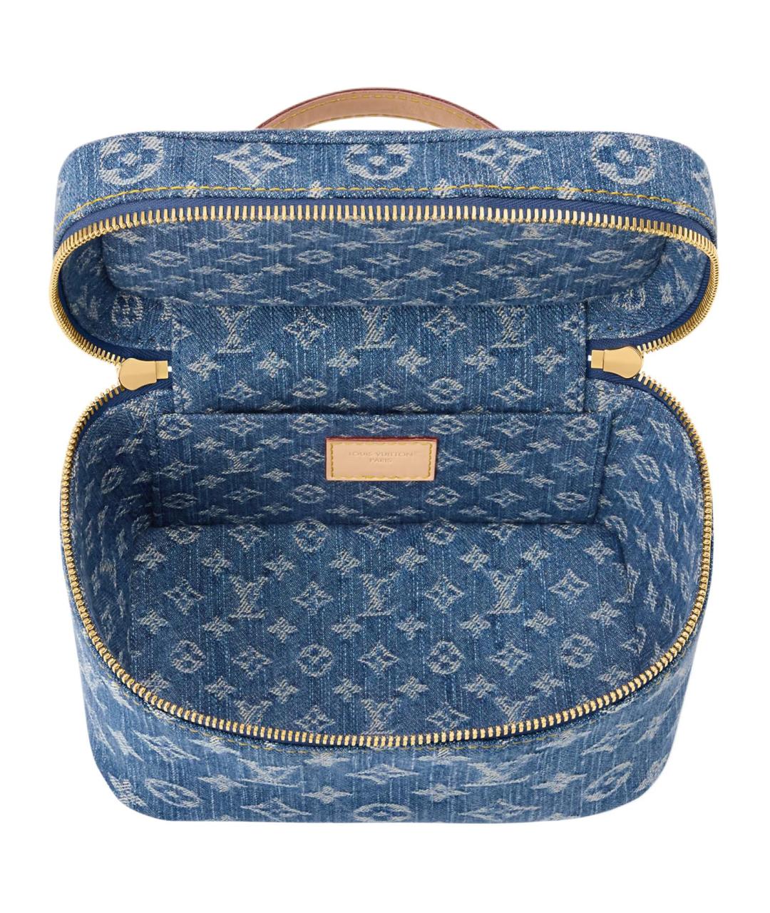 LOUIS VUITTON Синяя косметичка, фото 4