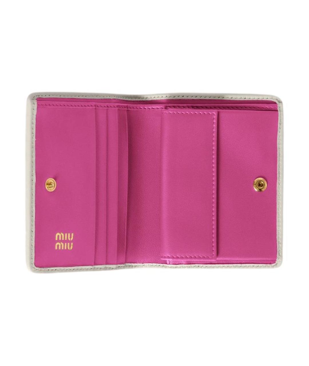 MIU MIU Фуксия кожаный кошелек, фото 4