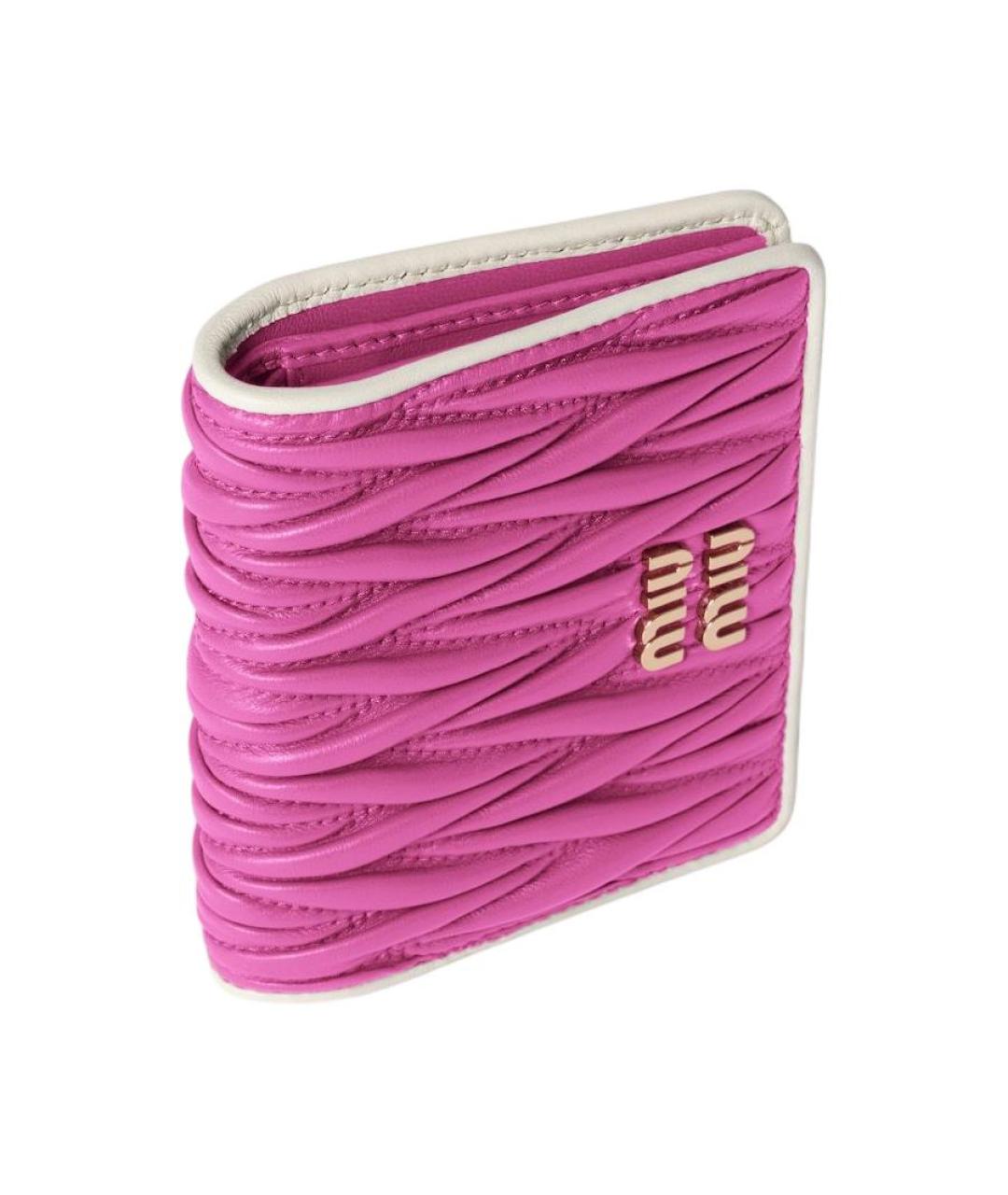 MIU MIU Фуксия кожаный кошелек, фото 2