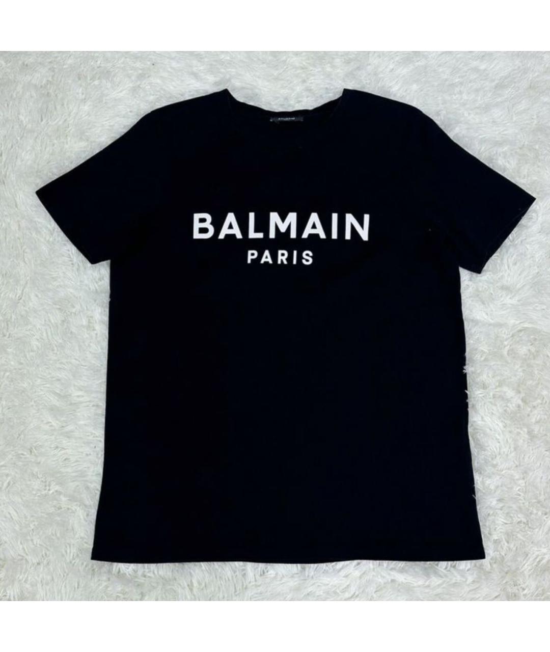 BALMAIN Черная футболка, фото 5