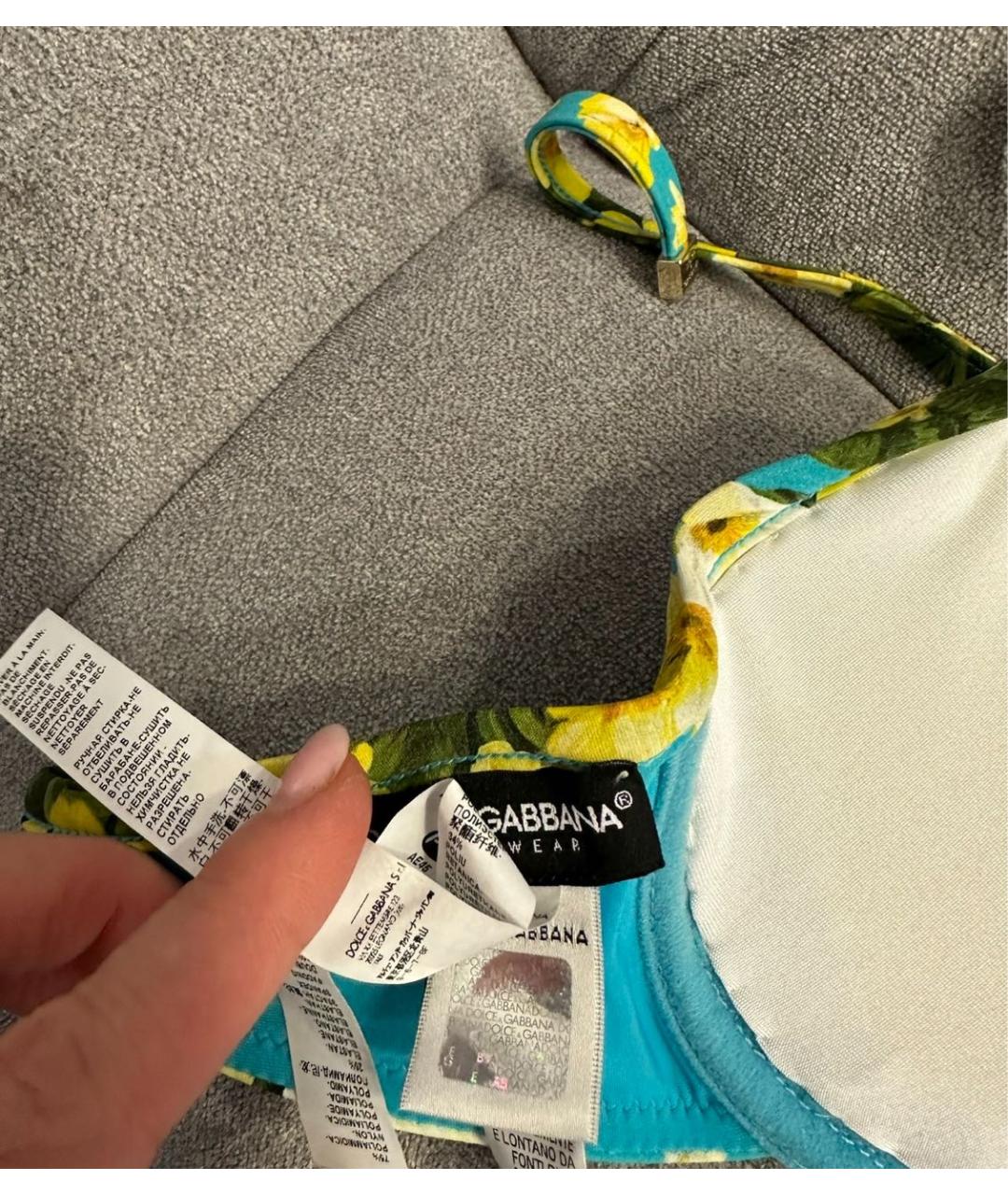 DOLCE&GABBANA Мульти купальник, фото 4