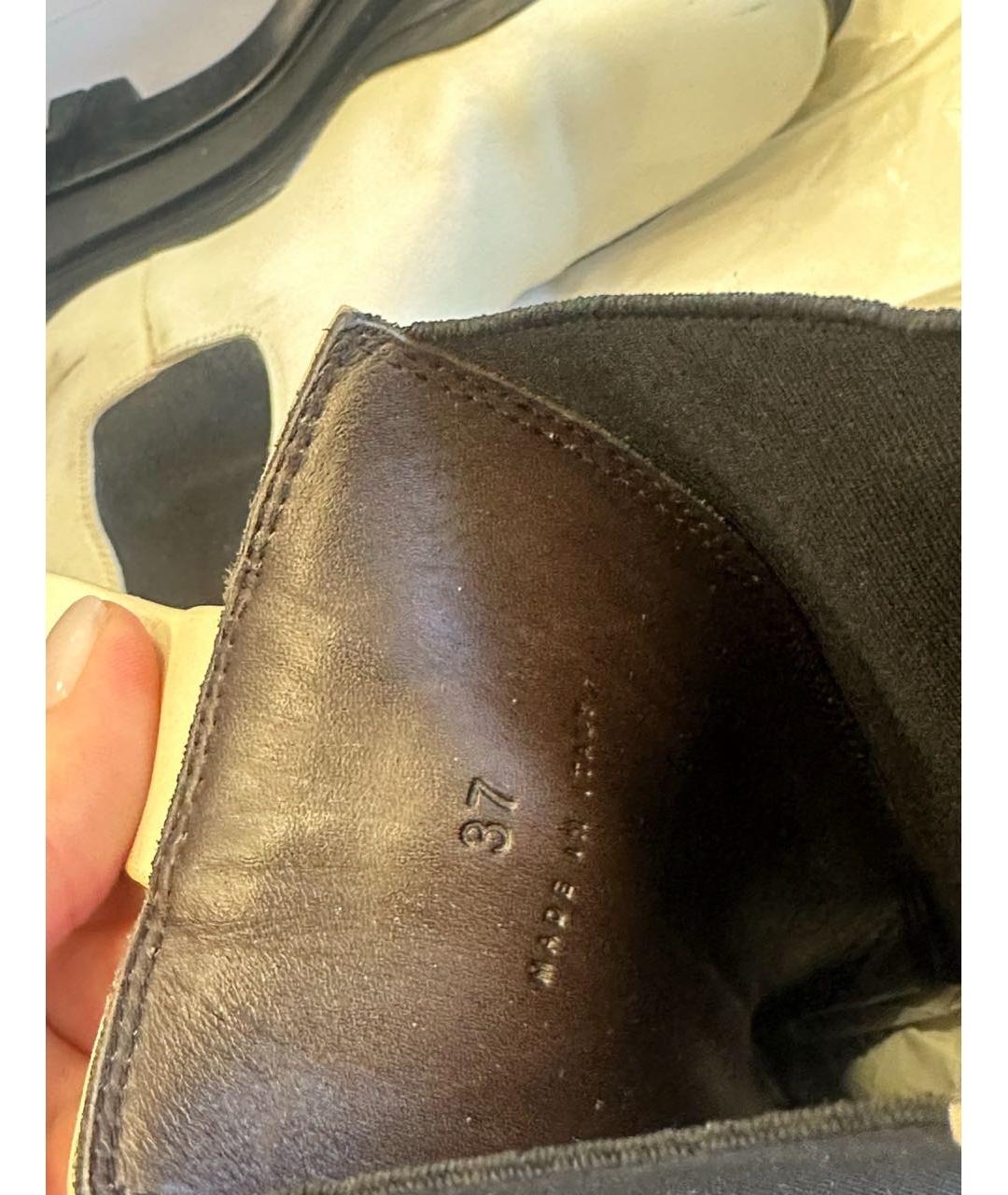 BOTTEGA VENETA Белые кожаные ботинки, фото 5